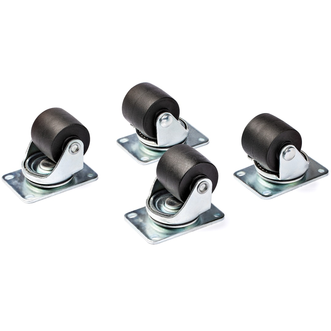 Set of four 45x75mm, M6 Casters