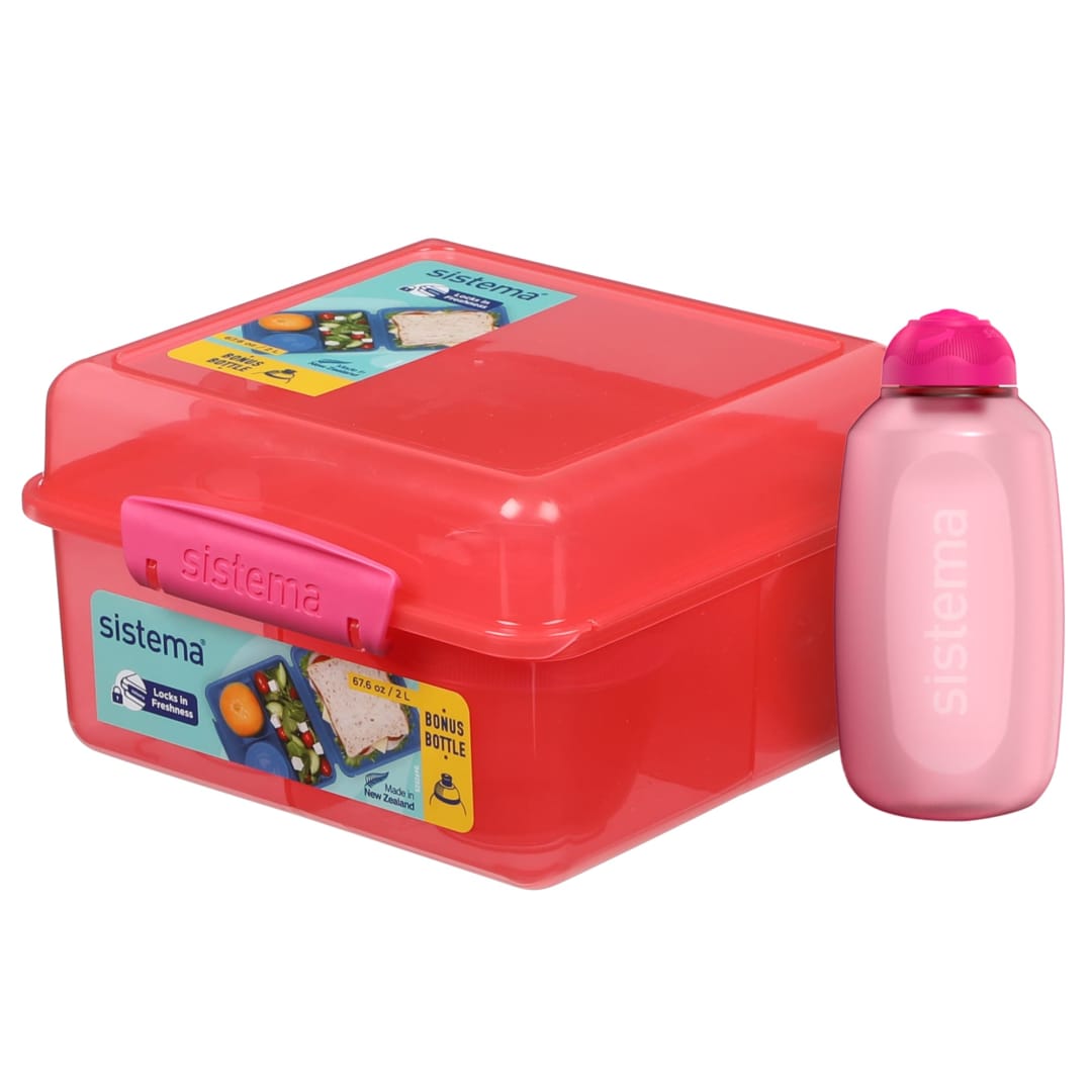 LUNCH CUBE MAX W/BTL PNK UK/FRBTS26