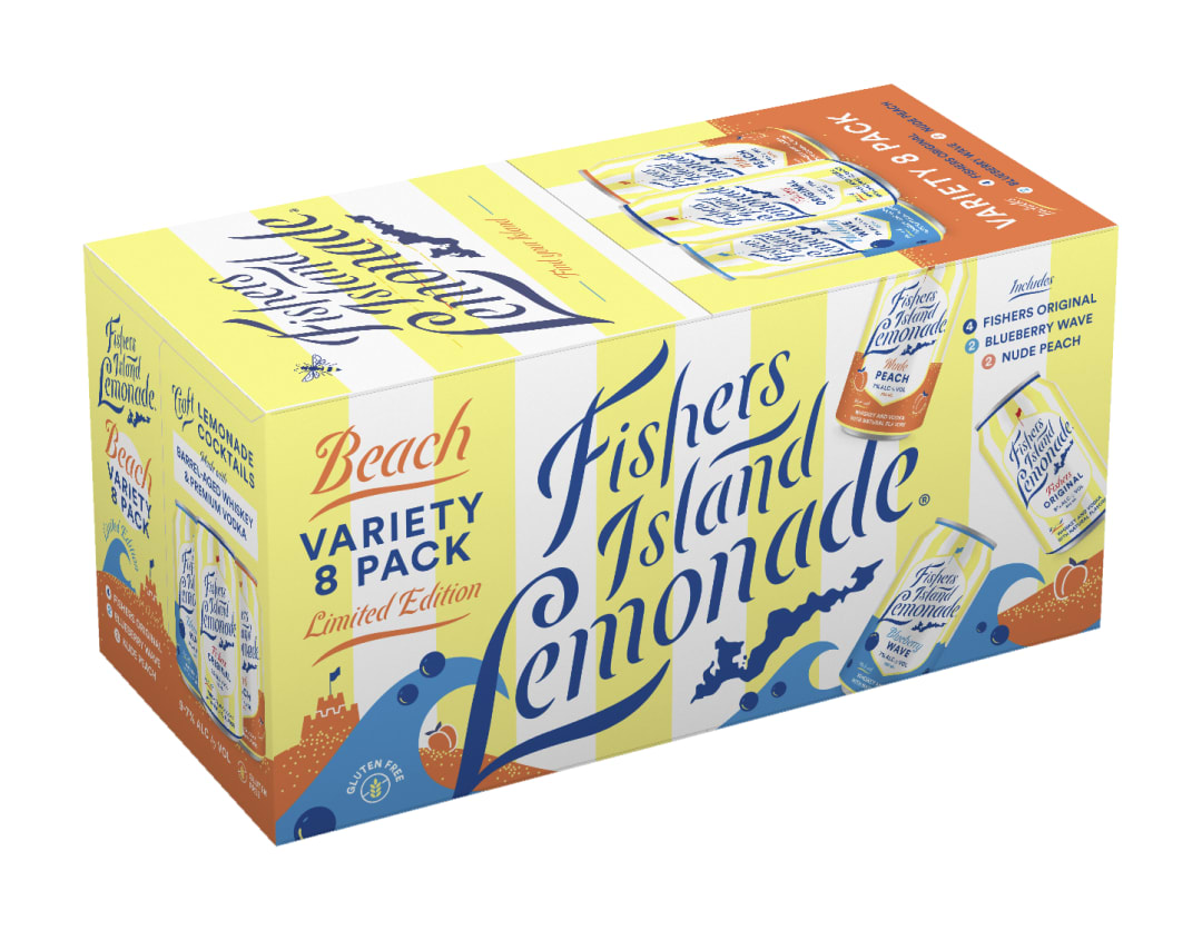 Fishers Island Lemonade Beach Variety Pack 8 Pack of 355ml Cans