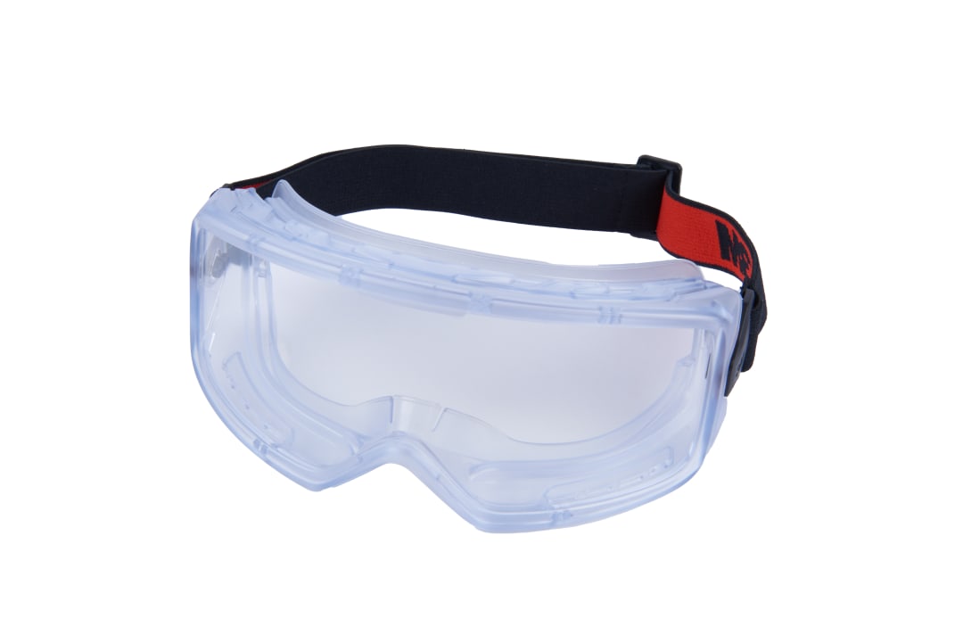 3M™ GoggleGear™ Koruyucu Gözlük 3000 Serisi, PVC Kılıf, Şeffaf Scotchgard™ AF Lens, Birinci Sınıf Kumaş Kayış, GG3101-SGAF EU