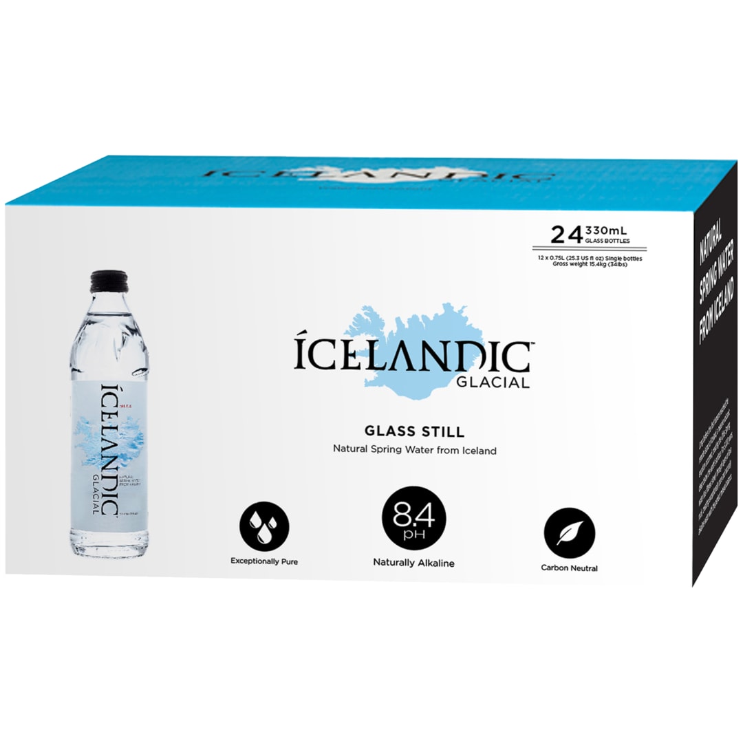 Ícelandic™ Glacial Natural Spring Water,  24 Pack 11.1 fl. oz. Bottles