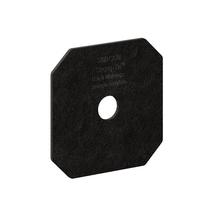 Simpson Strong-Tie APVDW56 Outdoor Accents® Avant Collection™ Z-MAX®, Black Powder-Coated Decorative Washer (Pack of 2880)