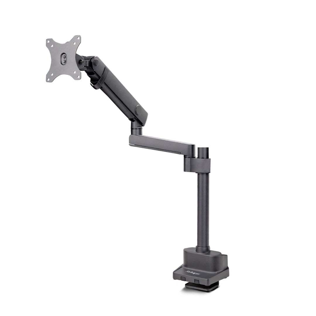 Single Monitor Arm 34 21 9 20lb 9kg Mech Spring Black