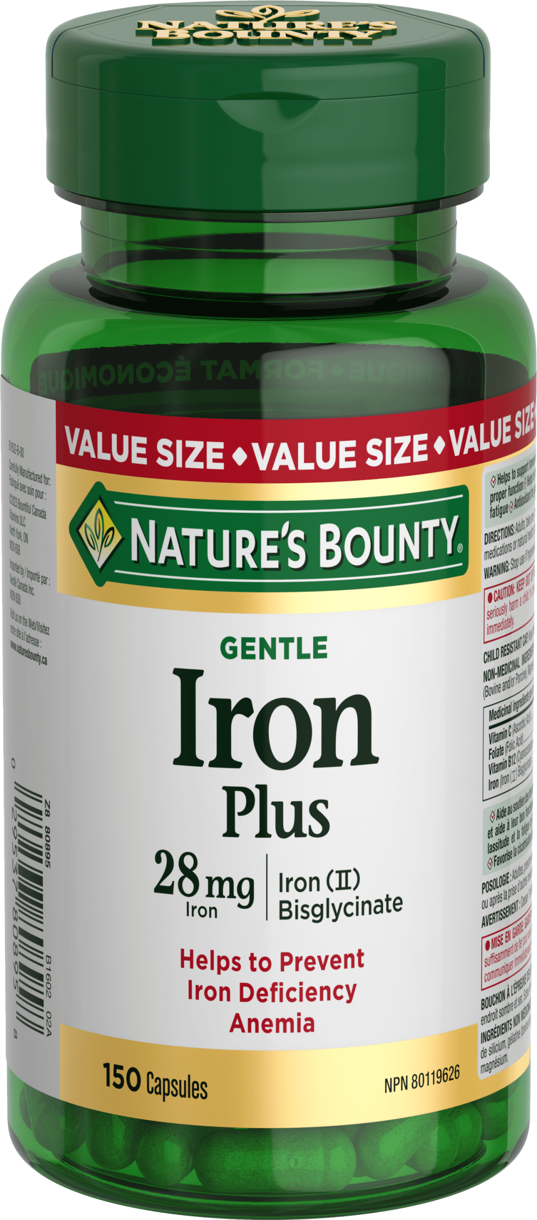 NBTY Iron Glycinate 24x150 CAP CA