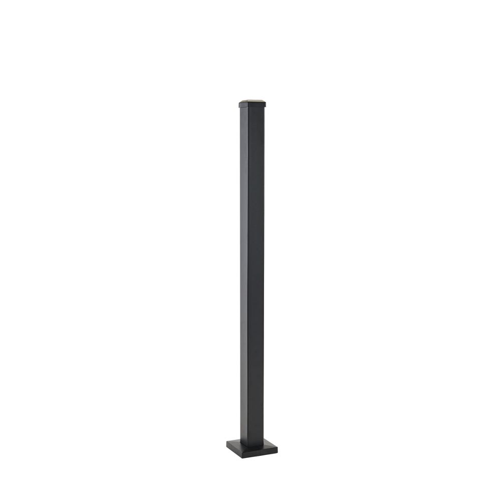 2-in x 2-in x 37-in Trex® Enhance™ Steel Rail Post in Charcoal Black