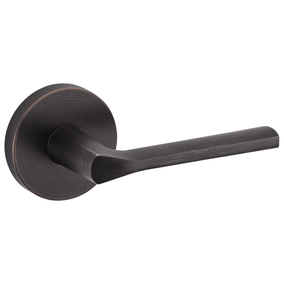 Lisbon Round Hall/Closet Lever in Venetian Bronze