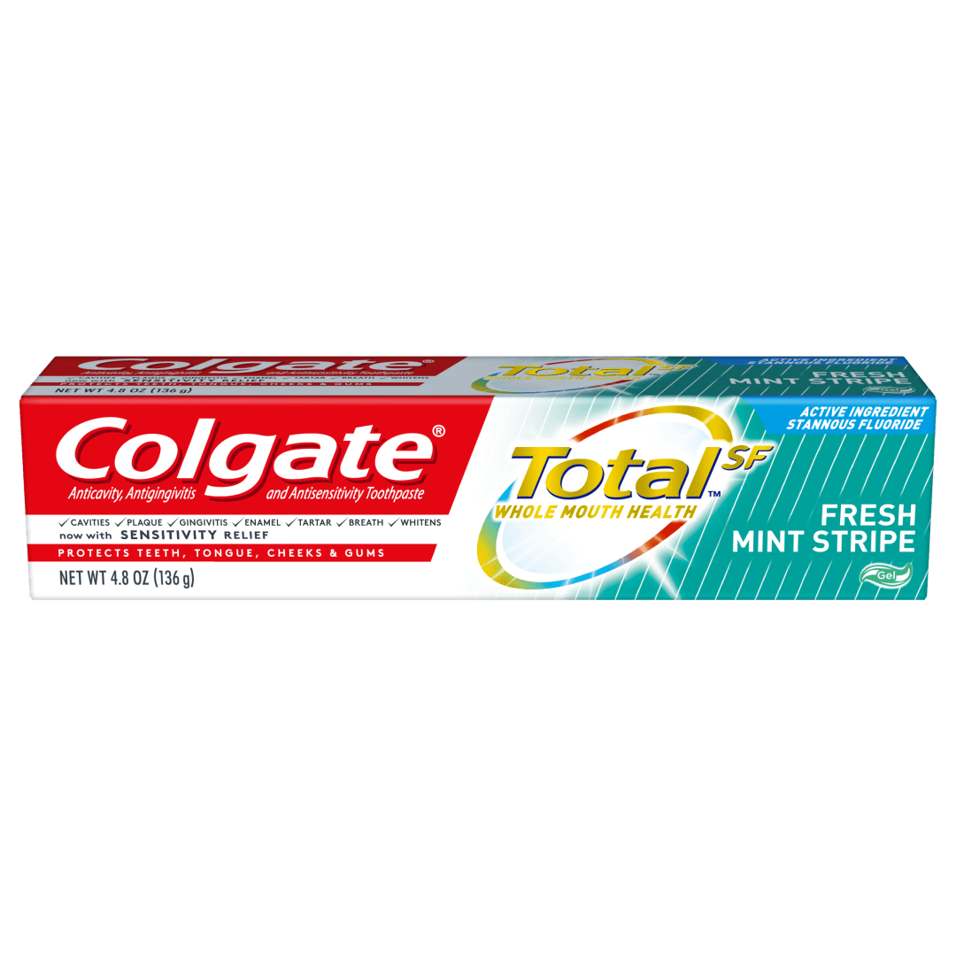 Colgate Total Toothpaste, Fresh Mint Stripe Gel, 4.8 oz.