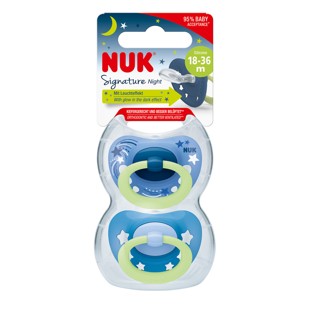 NUK SOOTHER SIGNATURE NIGHTS S3 2/BOX