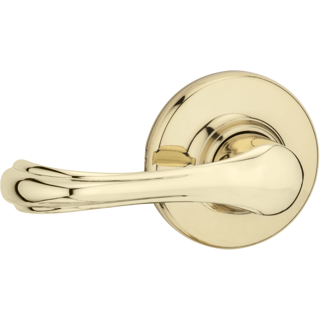 Dorian Hall/Closet Lever in Polished Brass