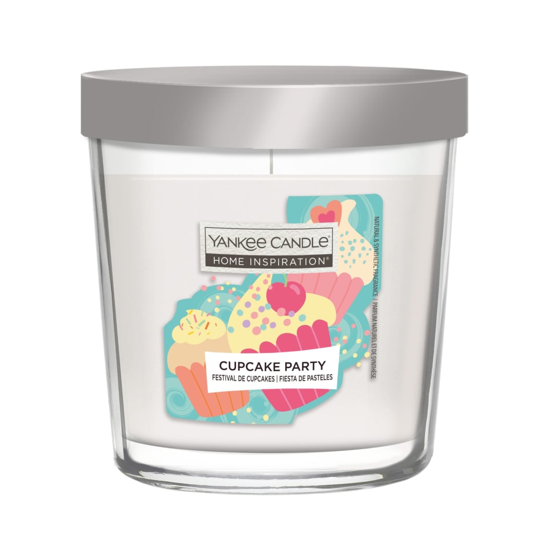 Yankee Candle® Home Inspiration Scented Candle | Cupcake Party Tumbler Candle | Up to 25 Hours Burn Time | Perfect Gifts for Women