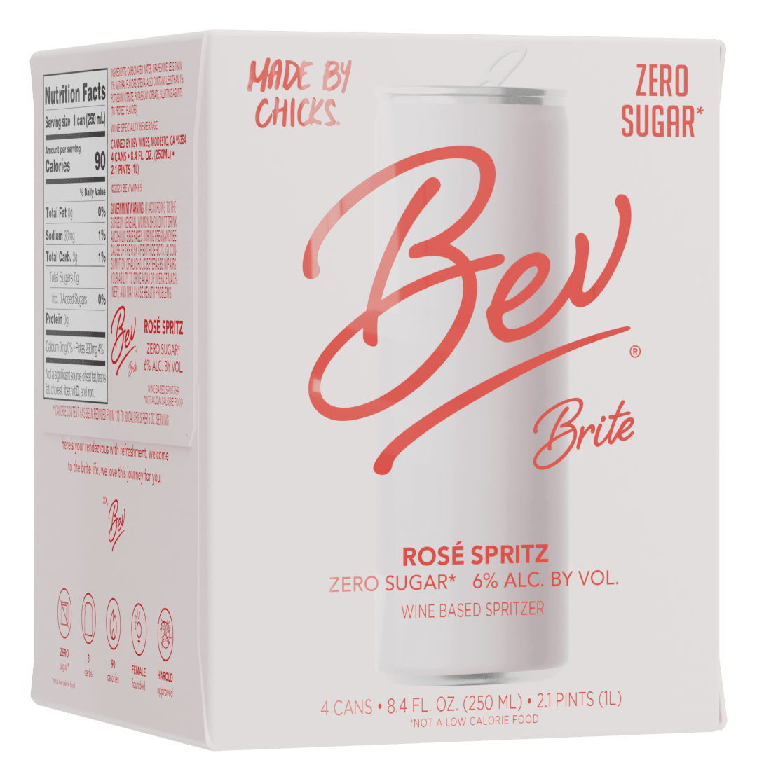 Bev Brite Rosé Spritz 250ml Can 4 Pack