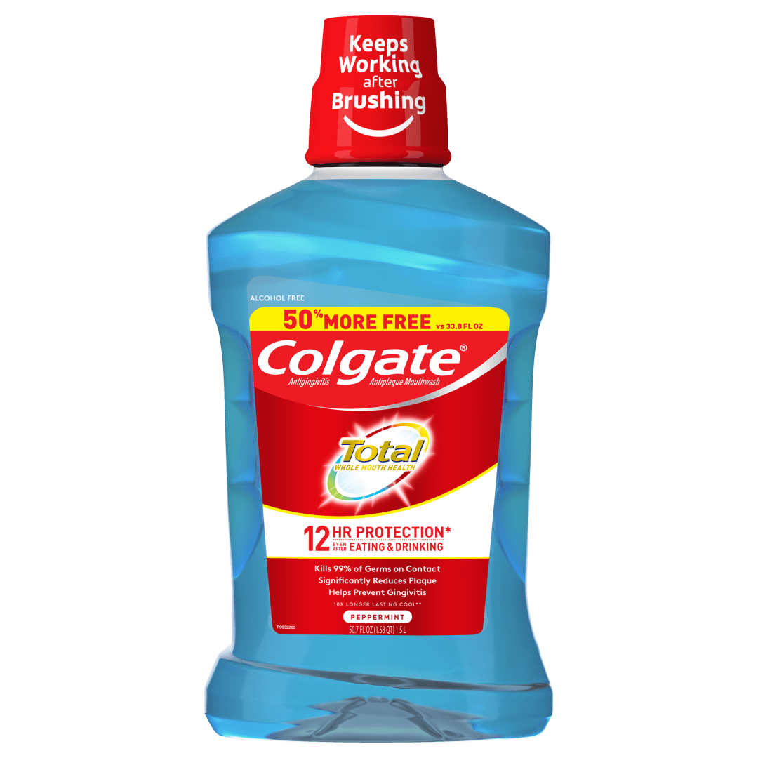 Colgate Total Pro-Shield Mouthwash, Peppermint - 1.5L, 5.7 fl.oz.