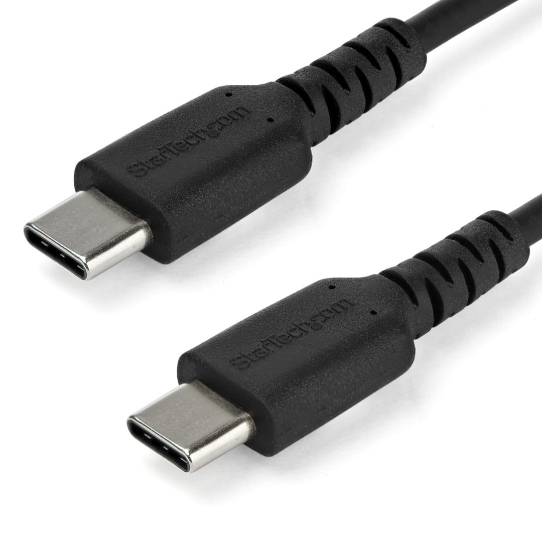 Rugged USB 2 0 C to C cable 2m Black
