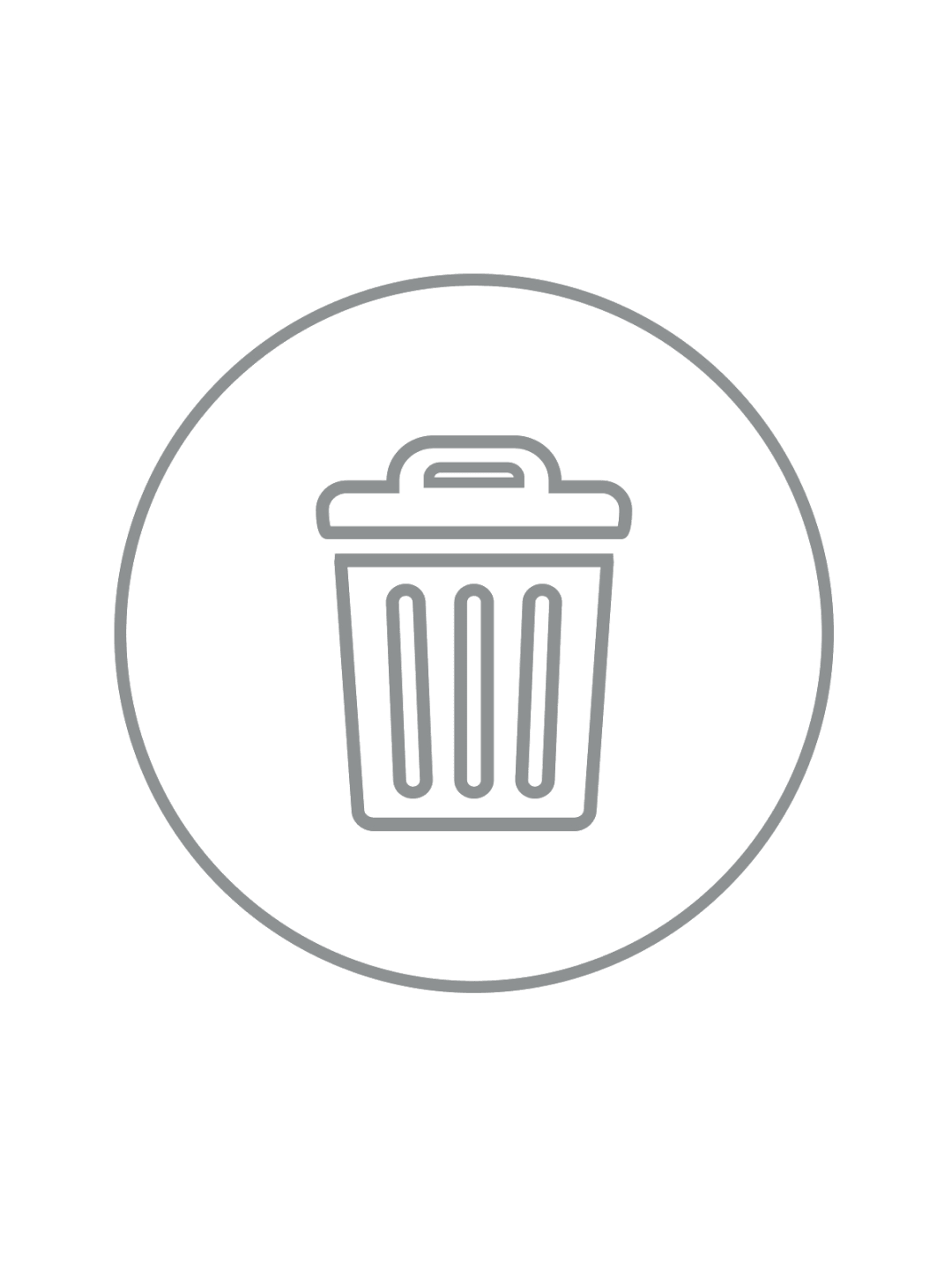 SPECTRUM - Label - Waste - Clear-Silver