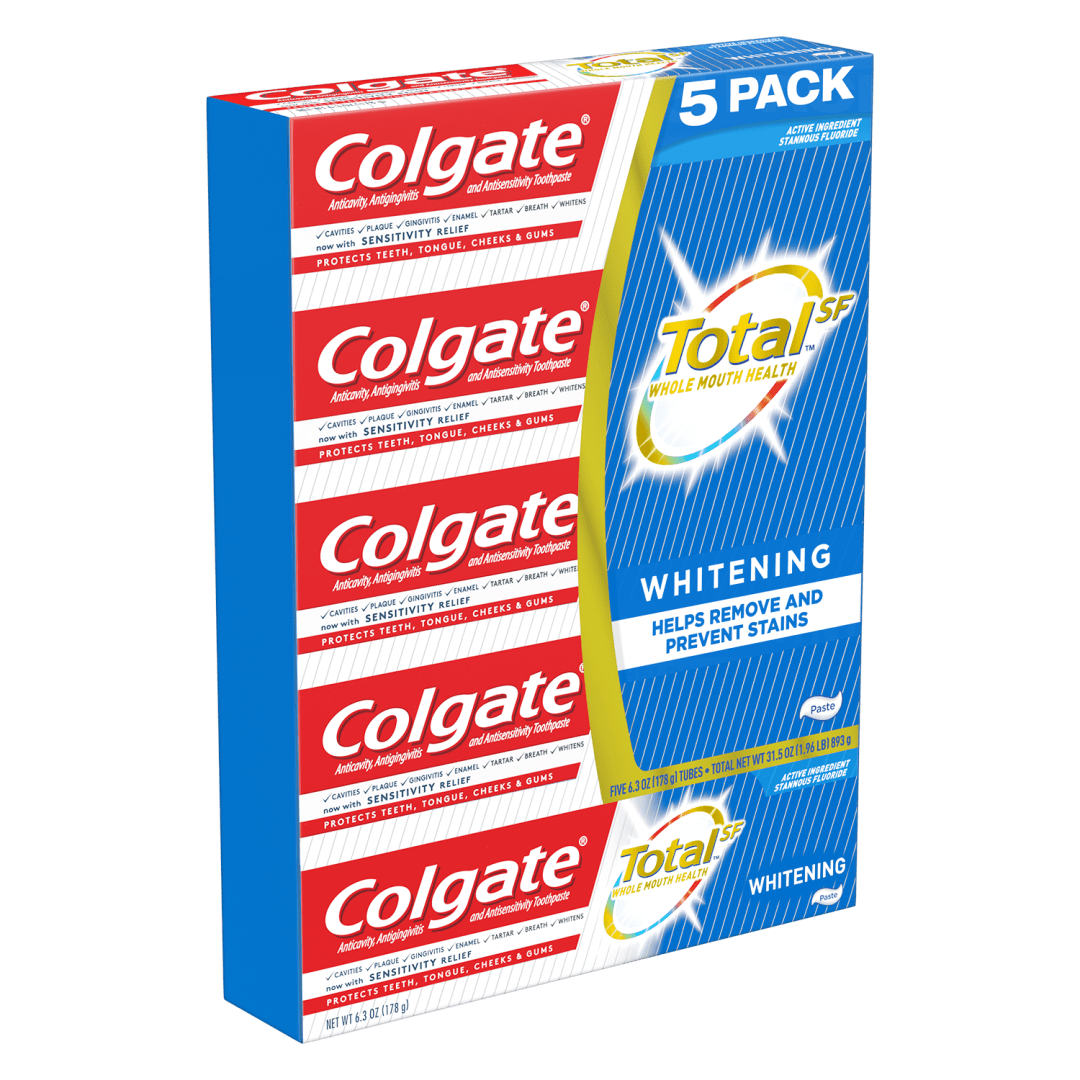 Colgate Total Whitening Toothpaste 6.3oz 5PK