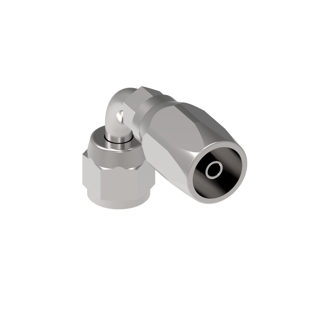 Aeroquip 5/8 Female Bump Tube 90d X 5/8 Hose Reus R5