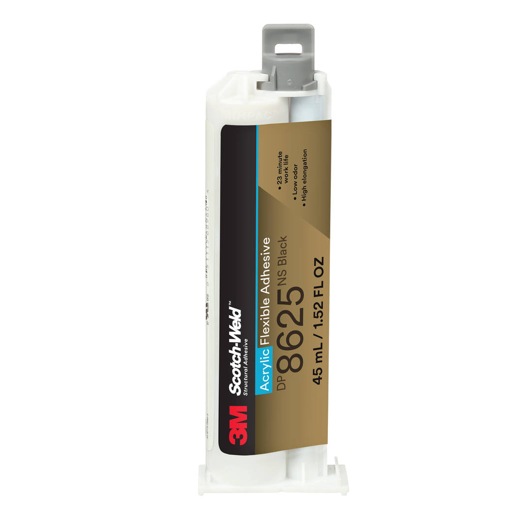 3M™ Scotch-Weld™ 2-Komponenten-Konstruktionsklebstoff auf Acrylatbasis DP8625NS, Schwarz, 45 ml