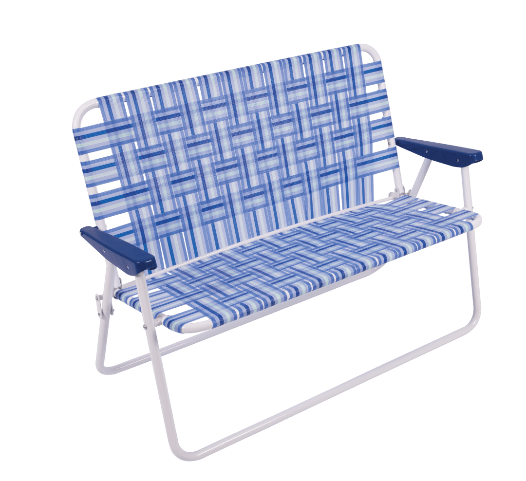 4 x 2 x 3 ft Blue Web Love Seat