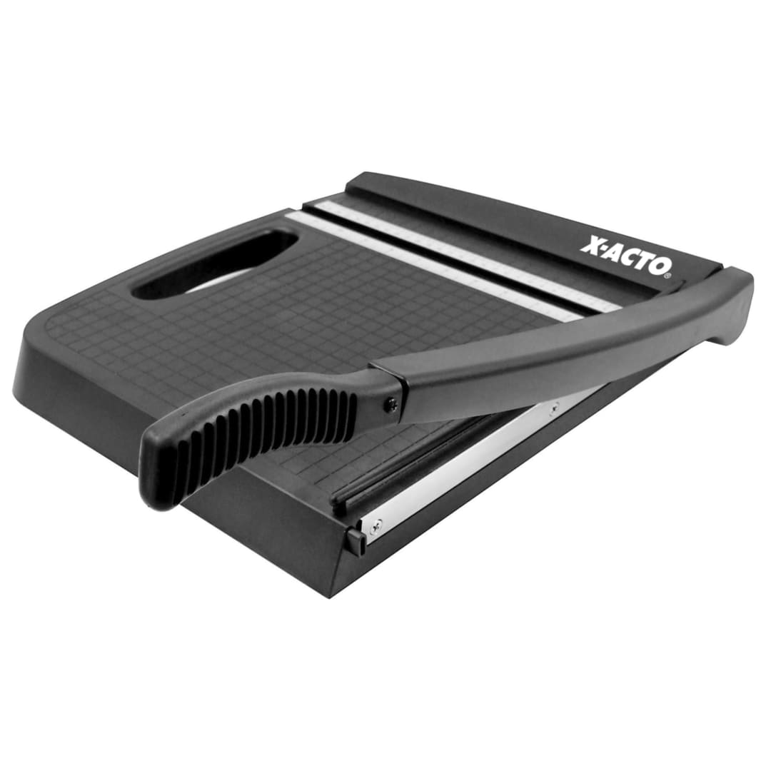 X-ACTO® Plastic Guillotine Trimmer, Portable Paper Cutter, 10 Sheet Capacity, Black, 30.5cm (12")