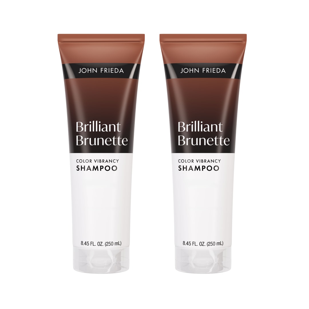 John Frieda Brilliant Brunette Color Vibrancy Shampoo, 8.45 fl oz, 2 Pack