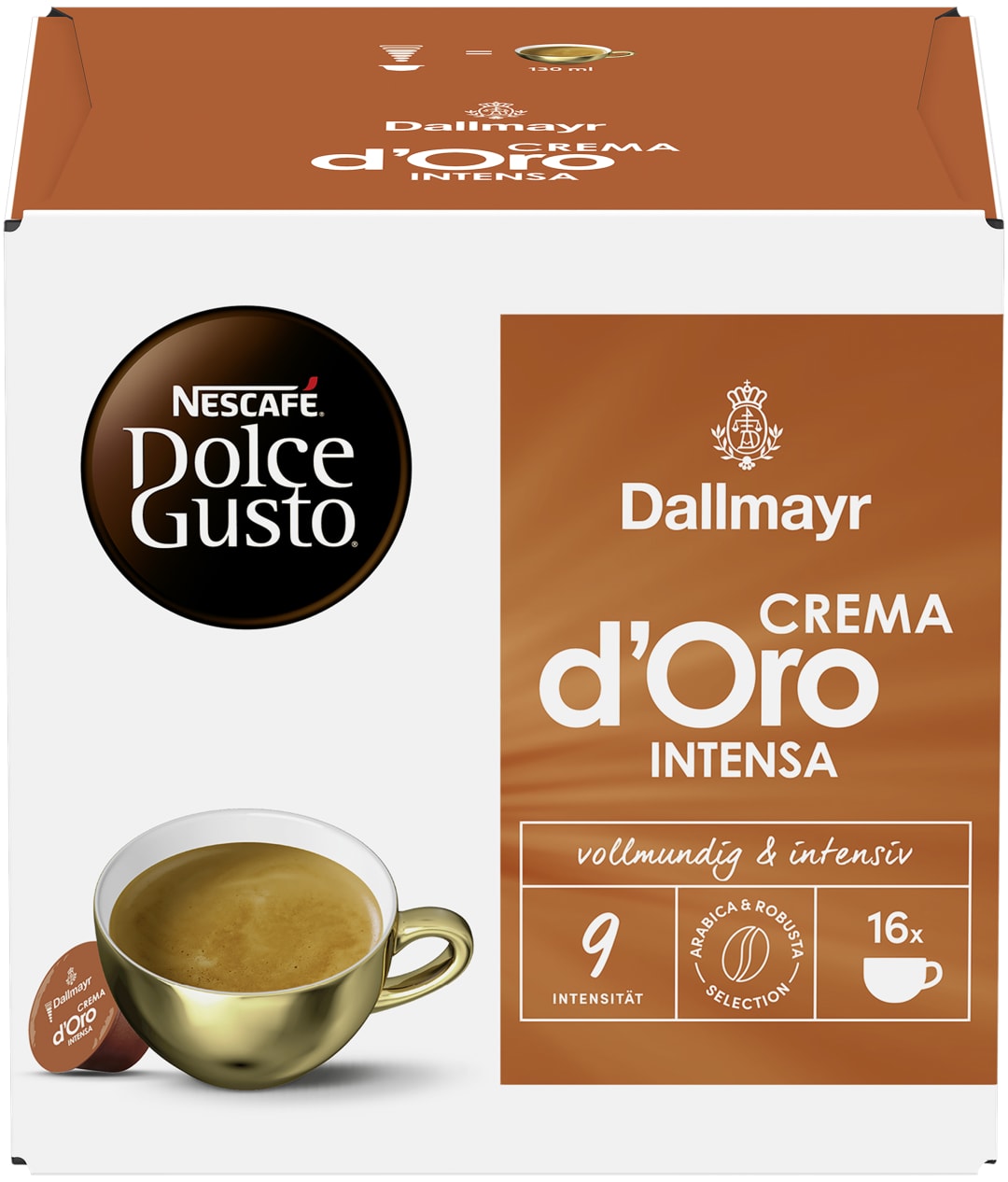 DOLCE GUSTO DALLMAYR Crema d'Oro Intensa 16 Capsule 112g