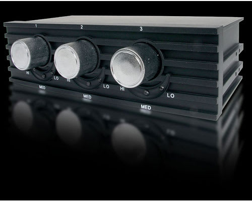 Black 5.25 Bay Fan Speed Controller