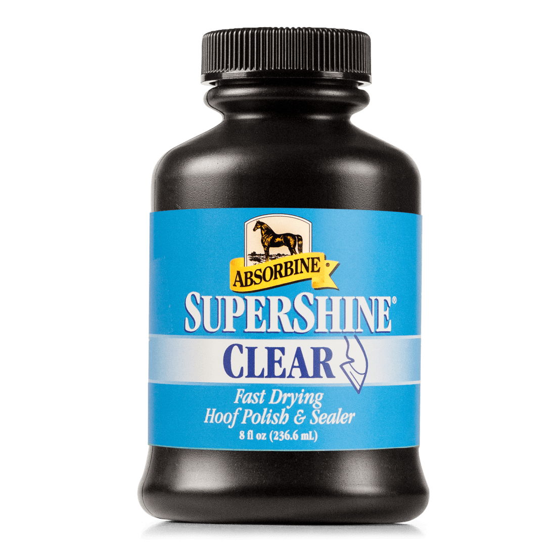 SuperShine® Hoof Polish & Sealer Clear 8 fl oz Jar with Brush