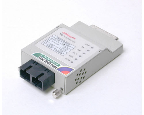 *D*SC Fiber to MII Fast Ethernet Transceiver