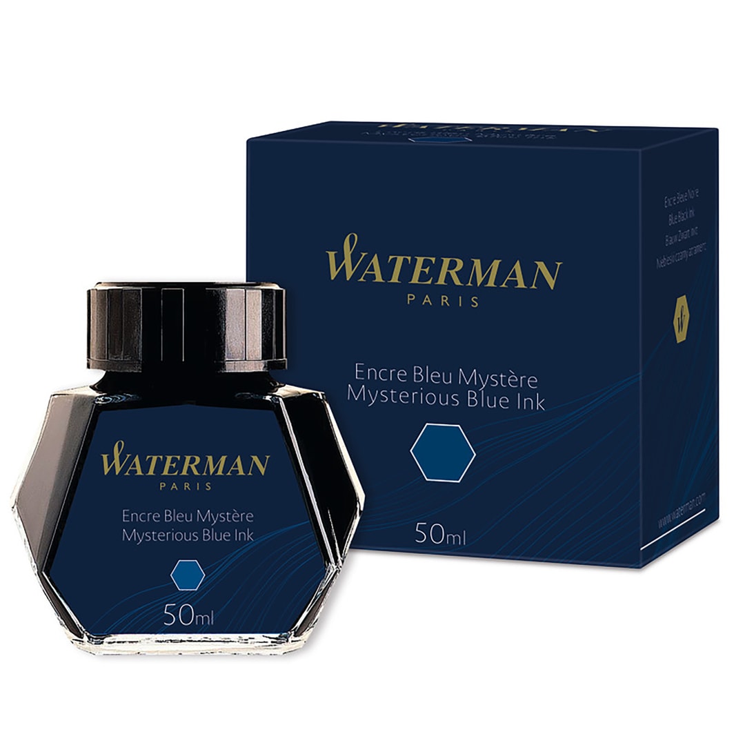 Waterman Fountain Pen Mysterious Blue Ink | Bottle l 50ml