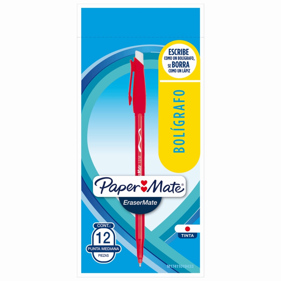 66084 ERASER MATE RED BOX X 12