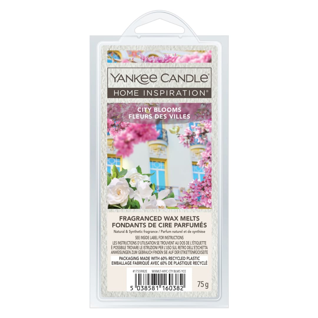Yankee Candle® Home Inspiration Scented Wax Melts | City Blooms Wax Melts | Up to 4 Hours of Fragrance | 6 Count
