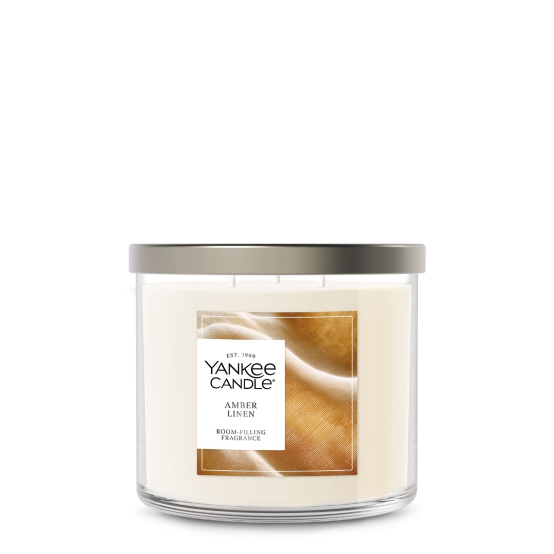 Yankee Candle Amber Linen 3-Wick Candle