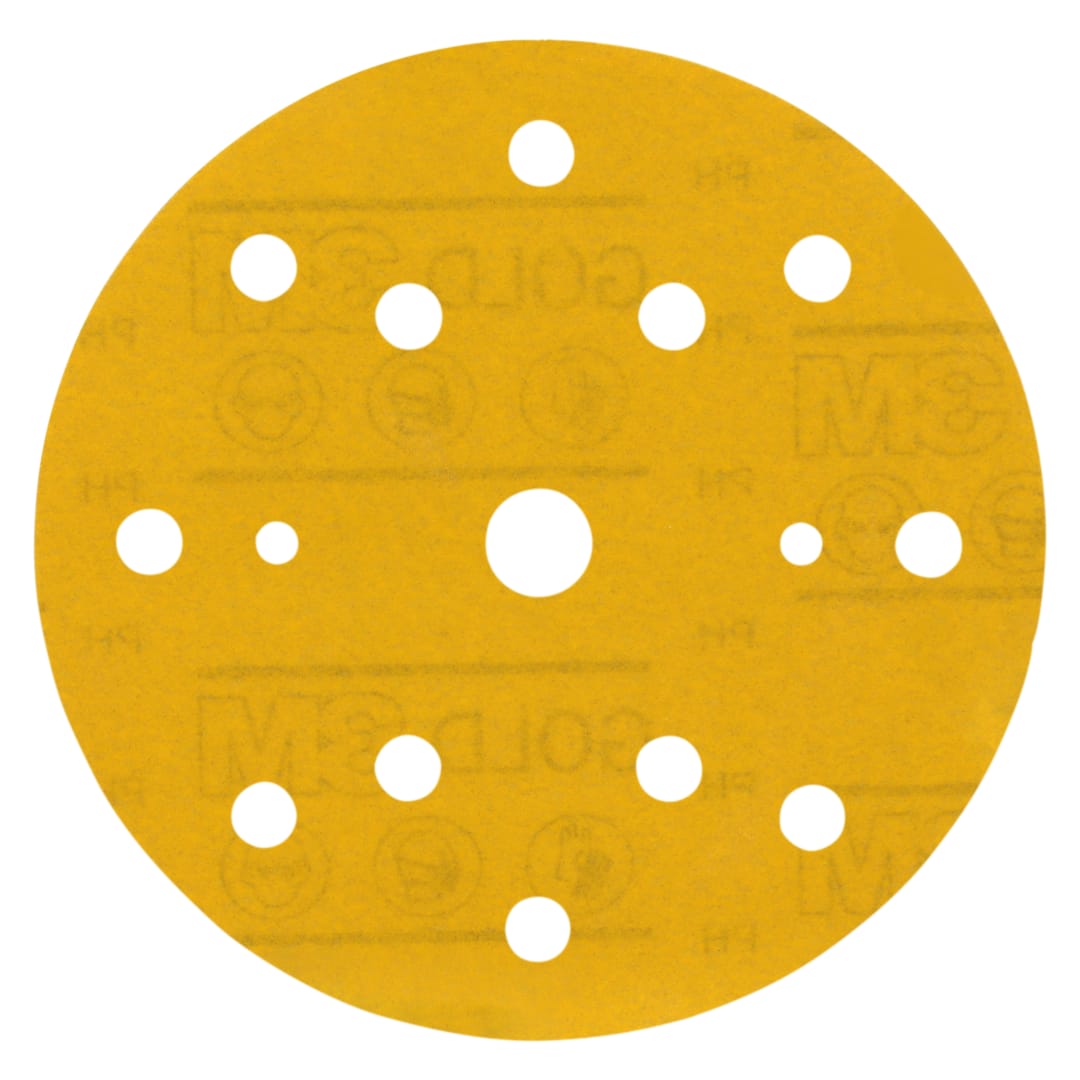 3M™ Hookit™ 288U Sarı Delikli Zımpara, 150 mm, 15 Delik, 400, 51553