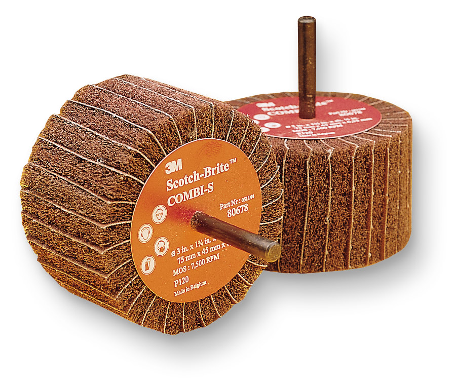 3M™ Combi Wheel CB-ZS, 75 mm x 45 mm x 6 mm, P80