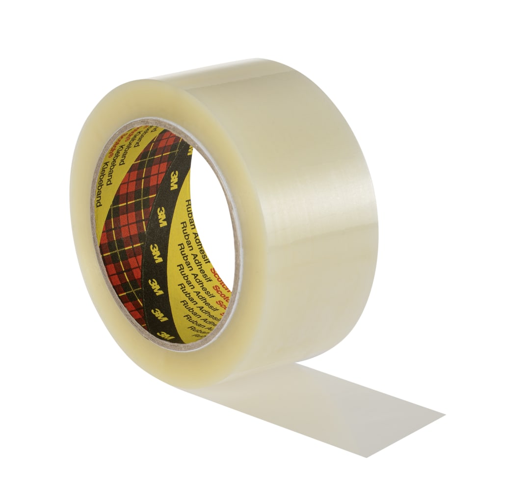 Scotch® Yüksek Performanslı Kutu Sızdırmazlık Bandı 3739, Şeffaf, 50 mm x 66 m, 0.056 mm
