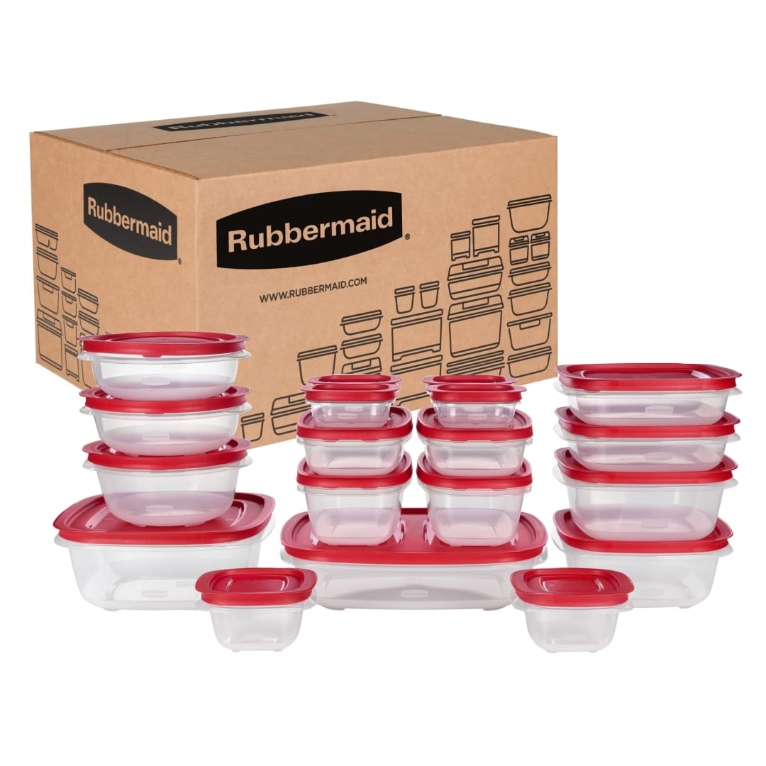 Rubbermaid EasyStore Containers, 38-Piece Set, Food Storage Containers, Food Storage Containers with Lids