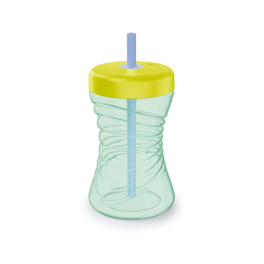 NUK Fun Grips Straw Sippy Cup, 10 oz, 12+ Months, Green