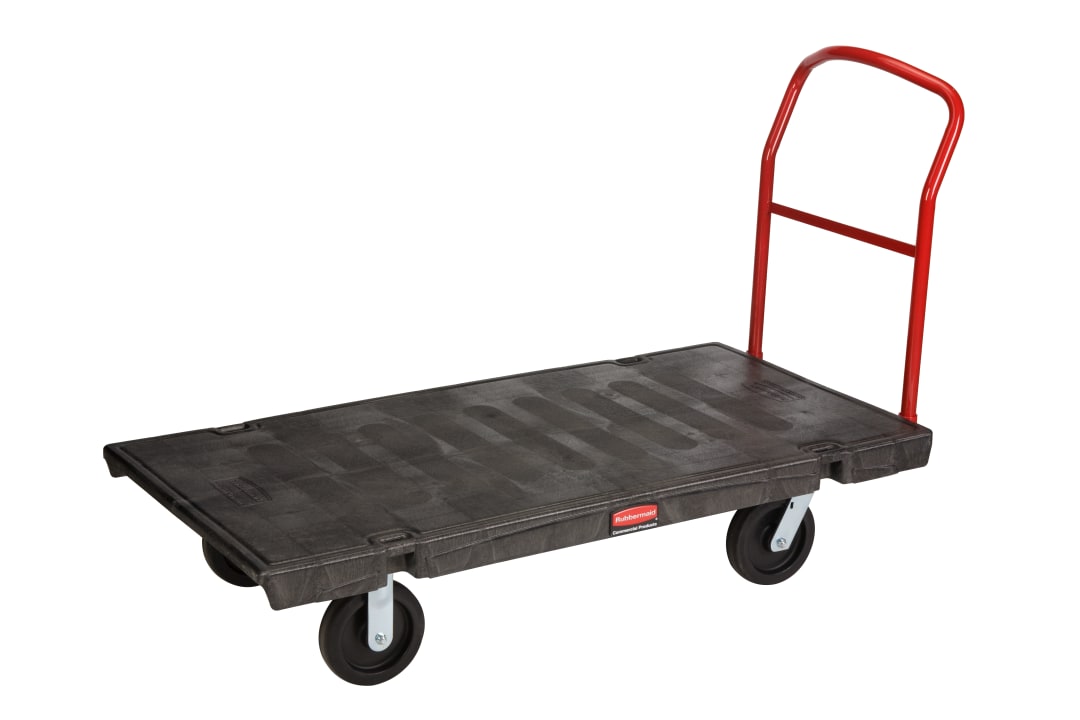 Heavy Duty Platform Truck, 30 In x 60 In with 8 In TPR Casters