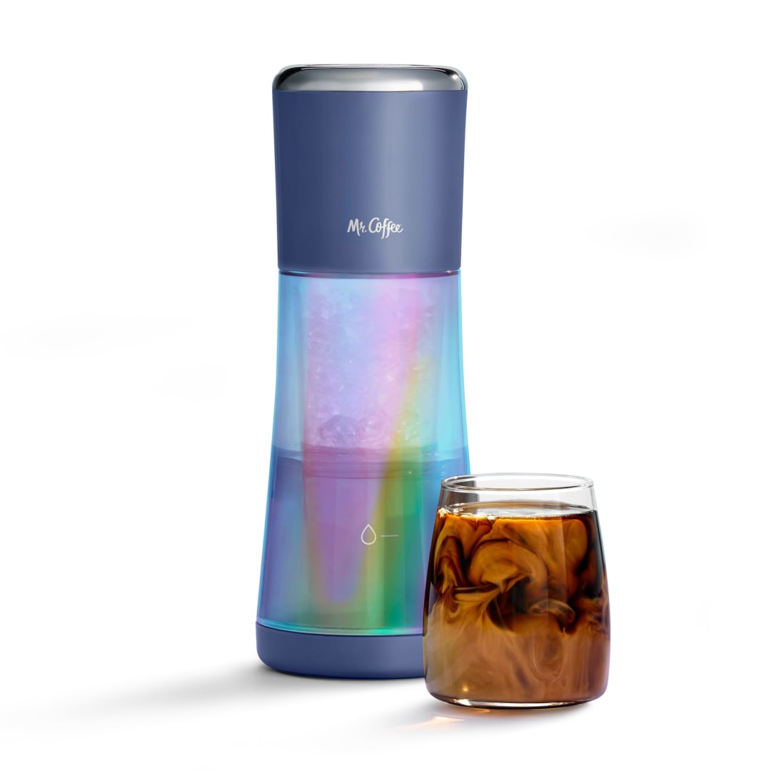 Mr. Coffee® Express Cold Brew Coffee Maker, 10-Minute Cold Brew Coffee Machine, Indigo