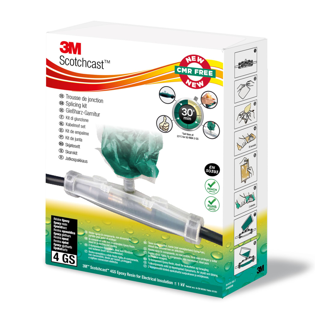 3M™ Scotchcast™ Gießharz-Verbindungsgarnitur 92-NBA GS, Größe 6, 0.6/1 kV, 4x 70 - 120 mm², 1/Packung