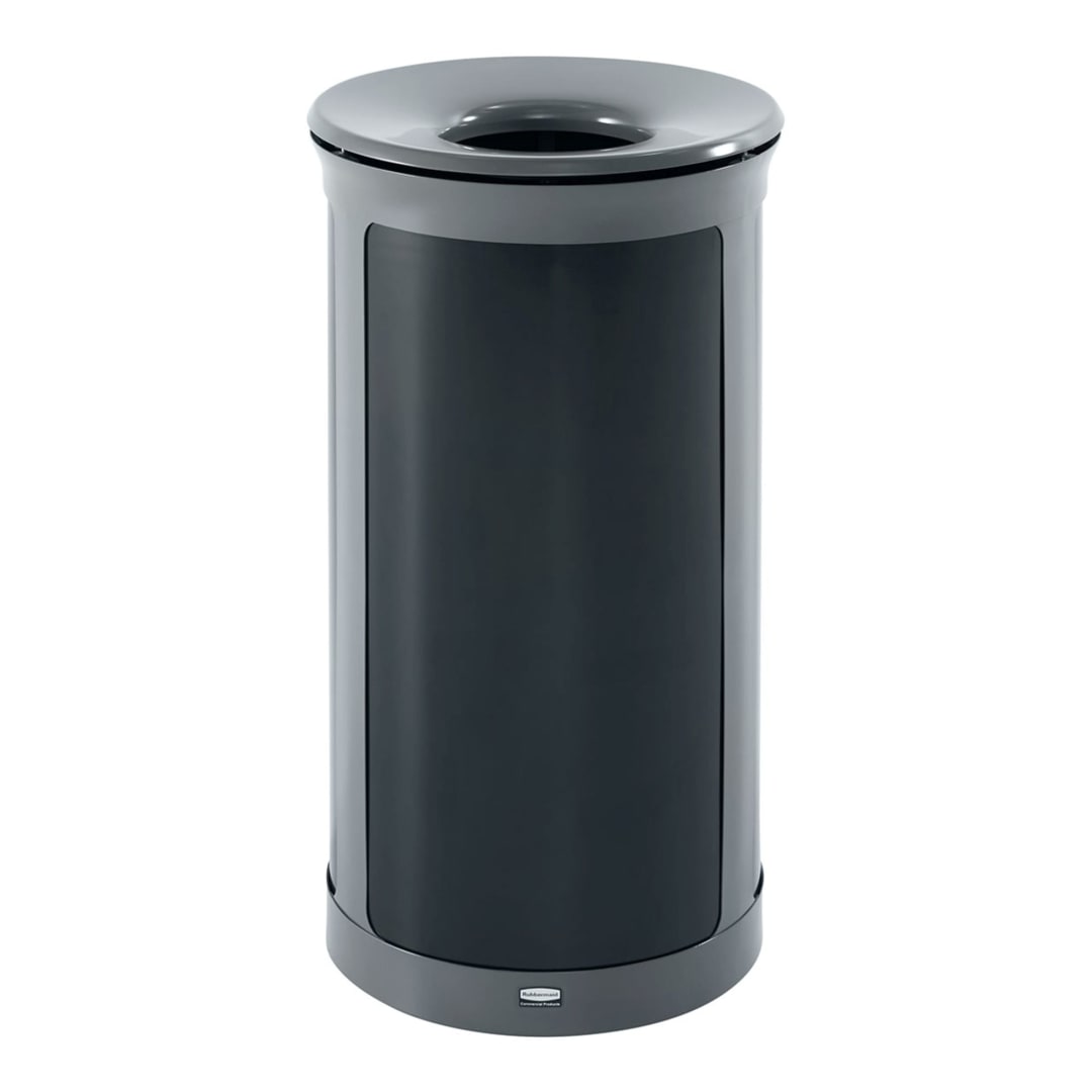 Rubbermaid Commercial Products Enhance 33 GAL Round, Pearl Gray/Umbra Gray