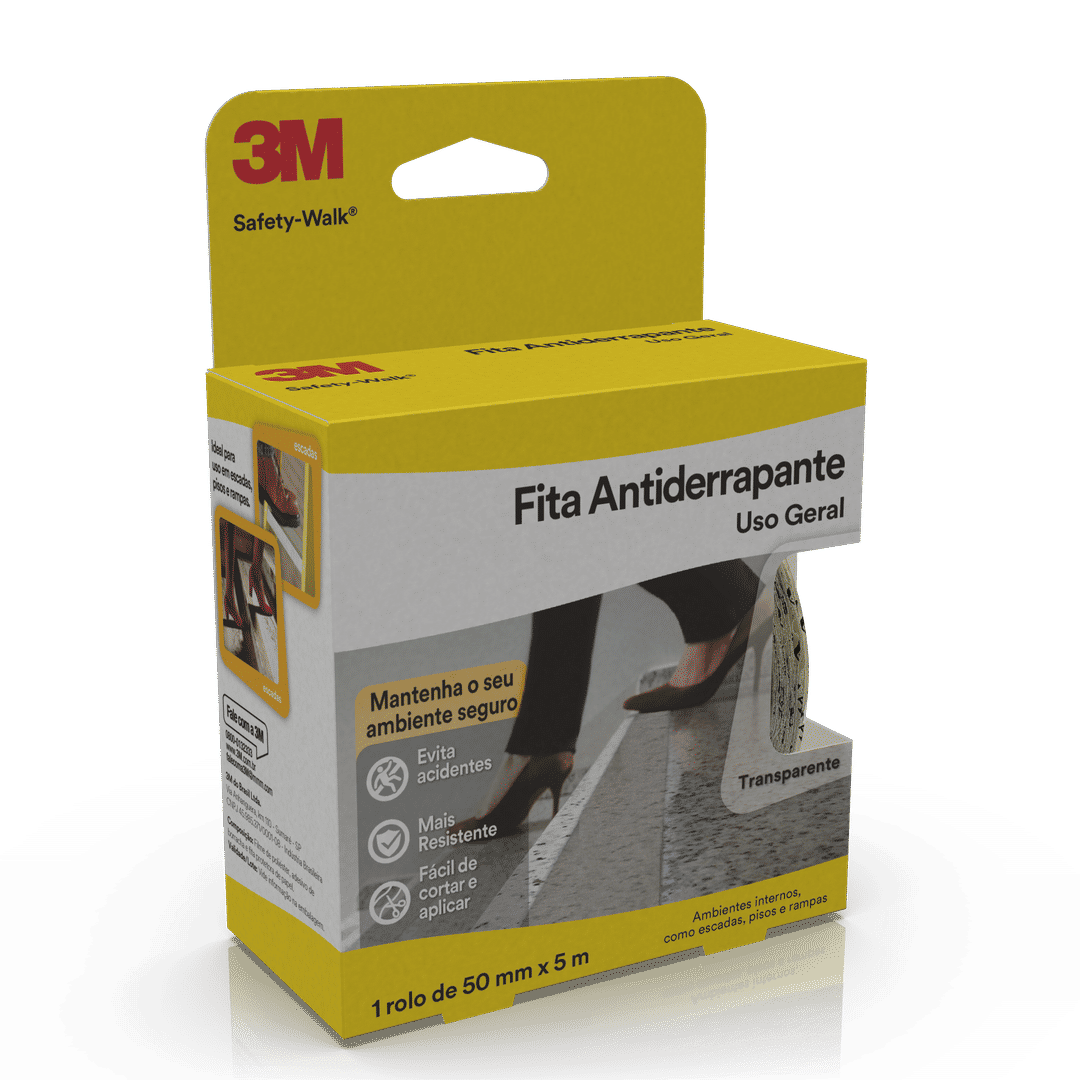 Fita Antiderrapante 3M™ Safety-Walk®, Transparente , 50 mm x 5 m