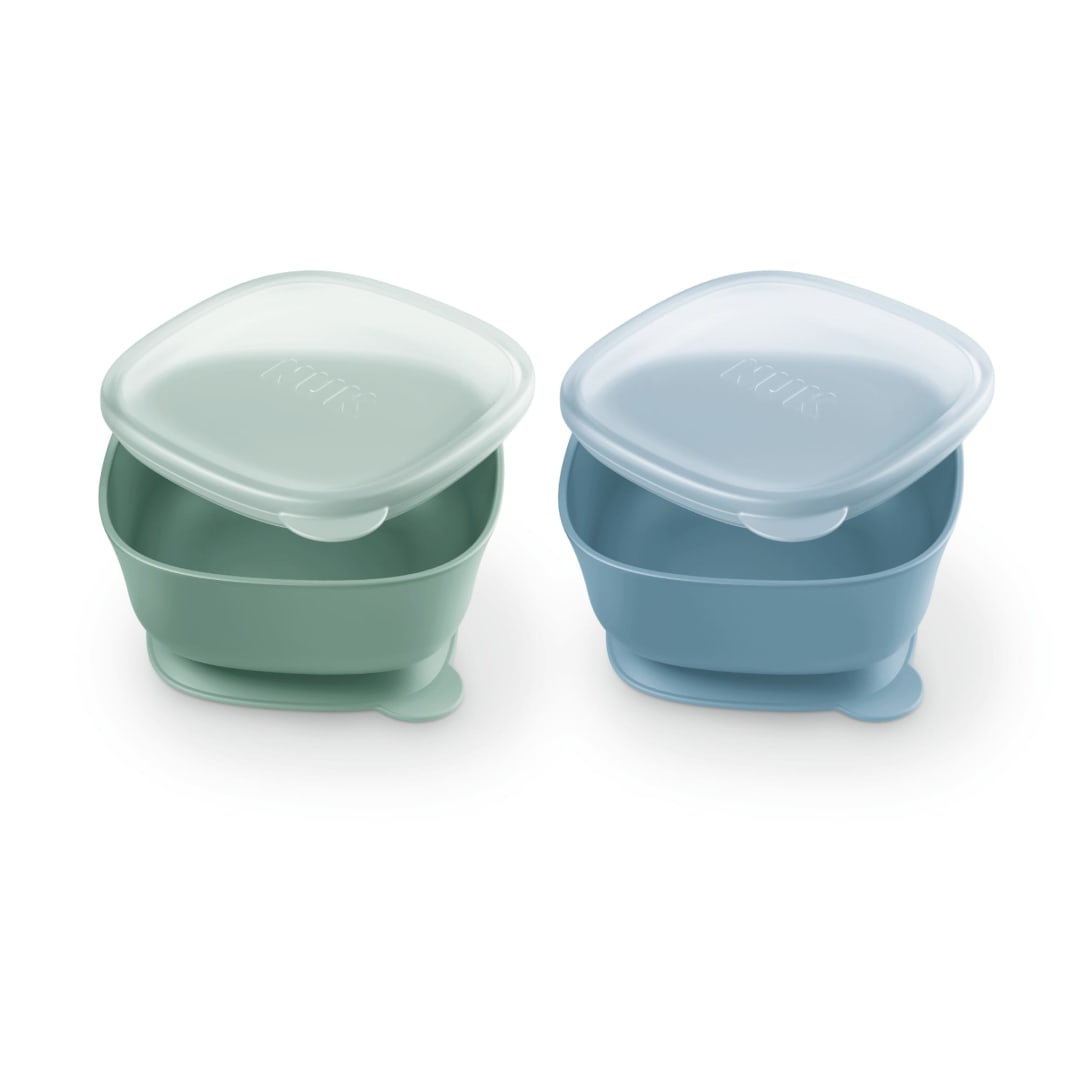 NUK® First Choice Suction Bowls and Lids, 2 Pack