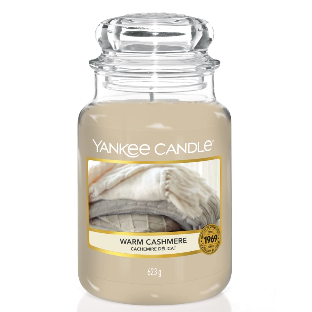 Yankee Candle® Scented Candle | Warm Cashmere Large Jar Candle | Burn Time: up to 150 Hours
