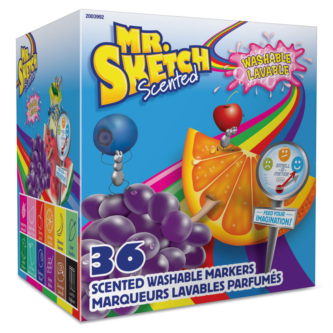 MR SKETCH WASHABLE ASSORTED 36CT CHISEL