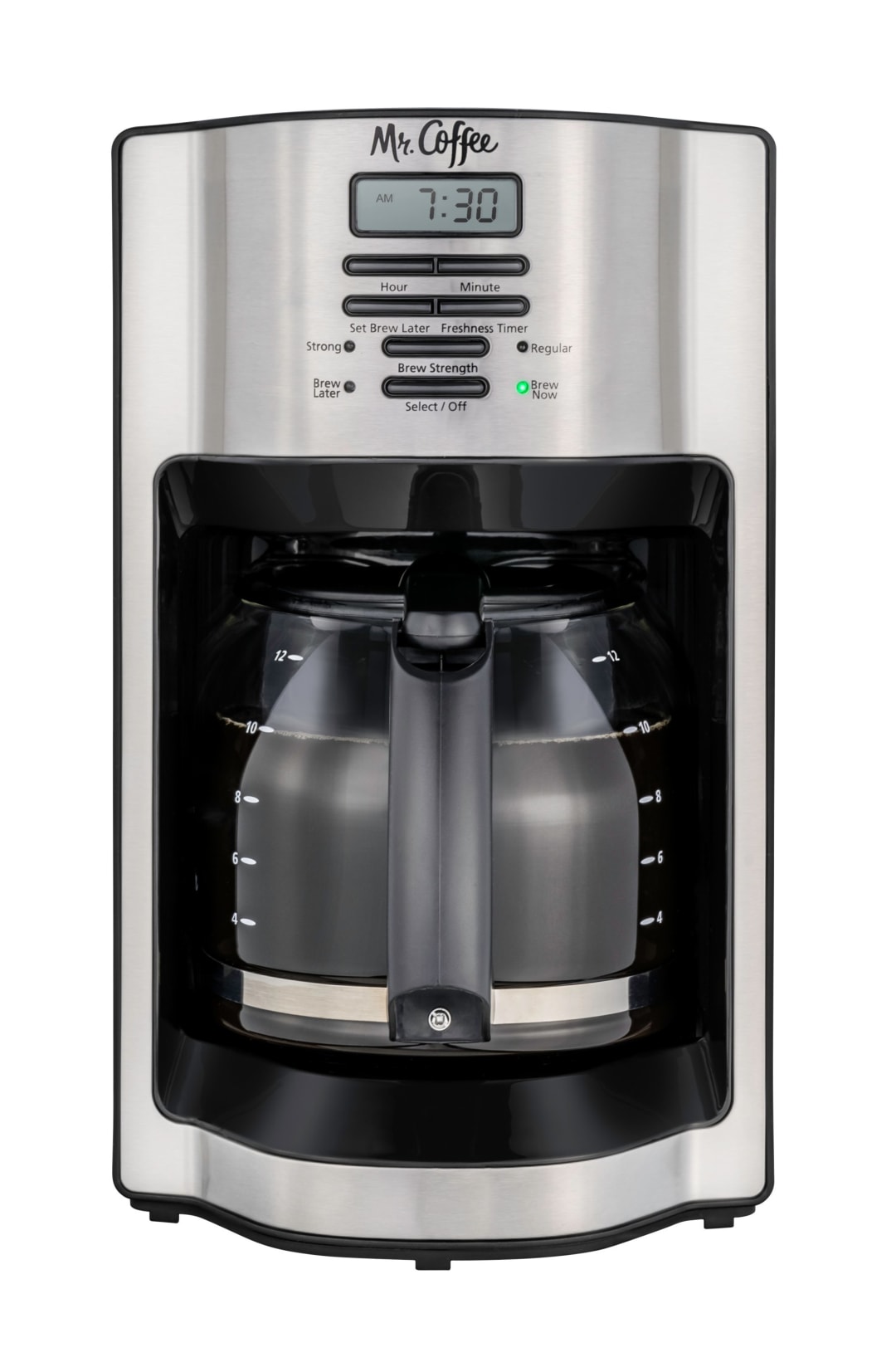 Mr. Coffee® 12-Cup Programmable Coffee Maker with Rapid Brew System, Stainless Steel