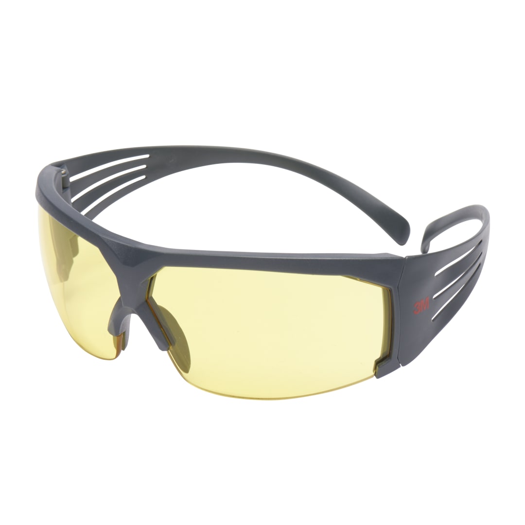 3M™ SecureFit™ 600 İş Güvenliği Gözlükleri, Gri çerçeve, Scotchgard™ Buğu Önleyici / Çizilmeye Dayanıklı Kaplama (K ve N), Kehribar Lens, SF603SGAF-EU, 20/Kutu