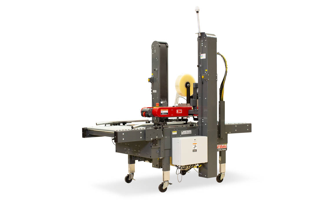 Fechador de caixas randômico 3M-Matic™ 7000r3 Alta Velocidade Pro com o 3M™ Cabeçote de Fitas AccuGlide™ V de 3 pol., enfitamento de 3 pol. (76,2 mm)