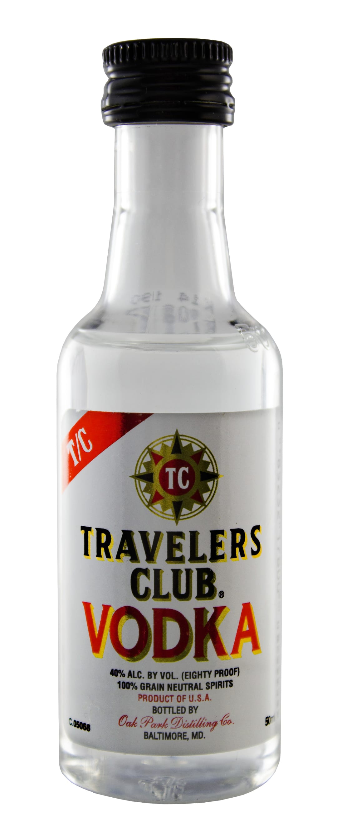 Travelers Club Vodka 50ml 80 Proof