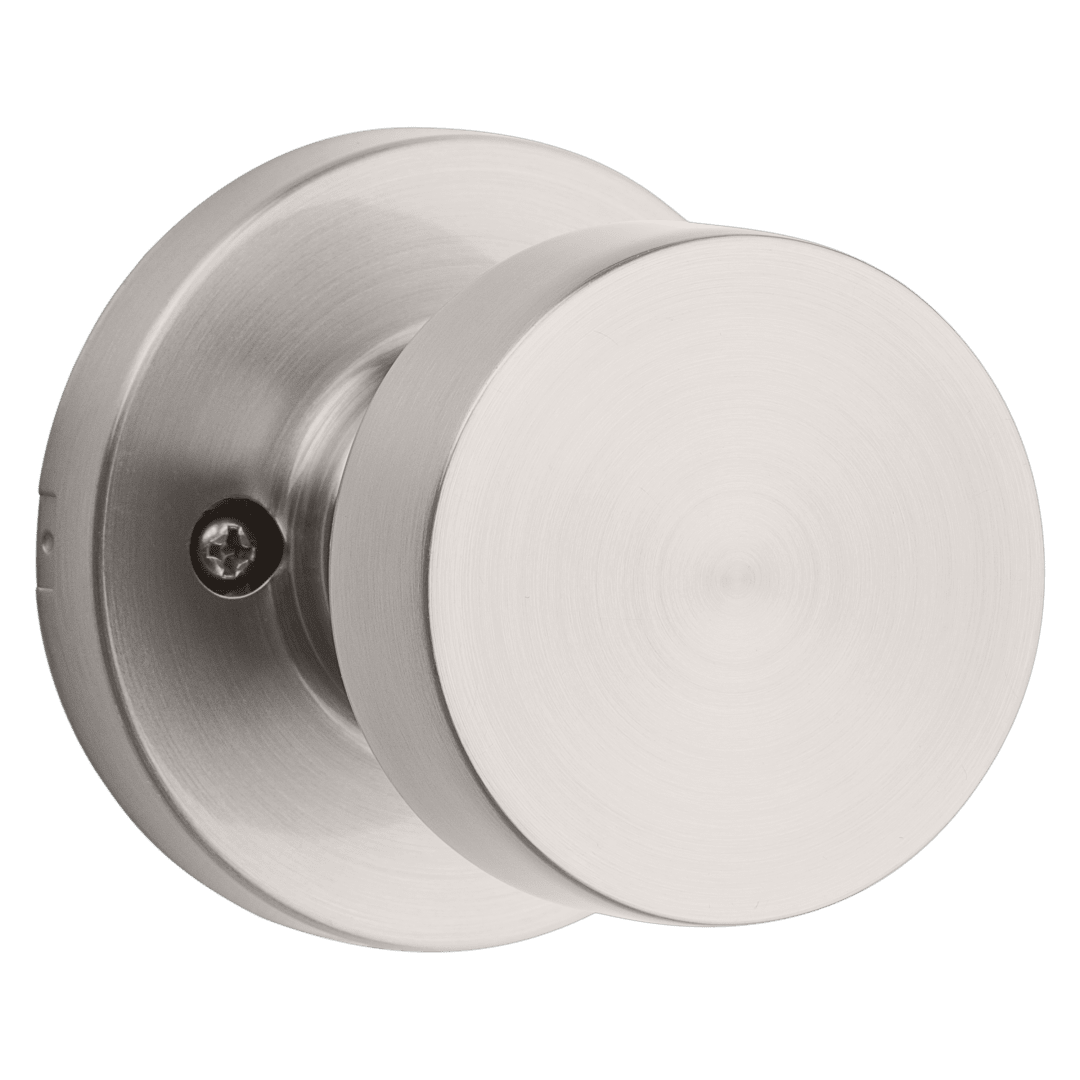 Pismo Dummy Doorknob in Satin Nickel with Microban Protection